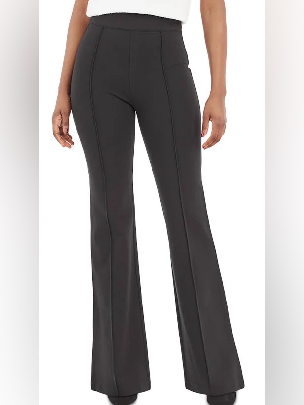 Spanx Spanxsmooth Perfectfit Ponte Flare Pant Charcoal Grey Women’s Size 1x Tall